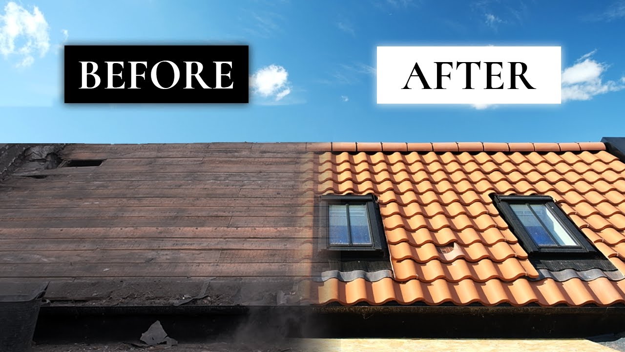 Complete Roof Replacement - Before & After
