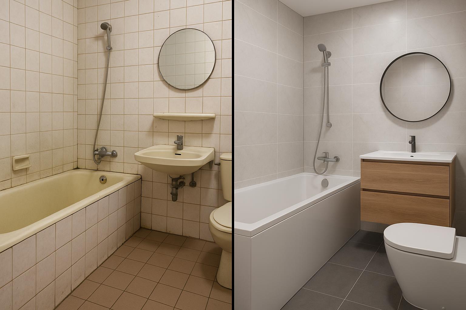 Bathroom Remodel Before and After