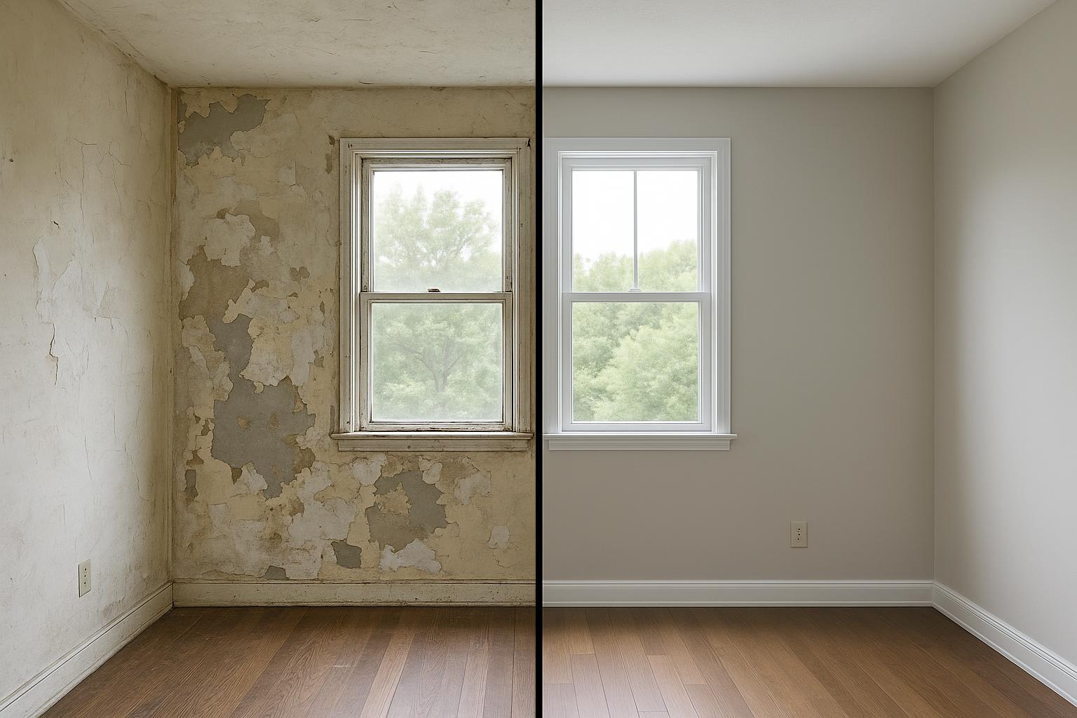 Room Repair Before and After