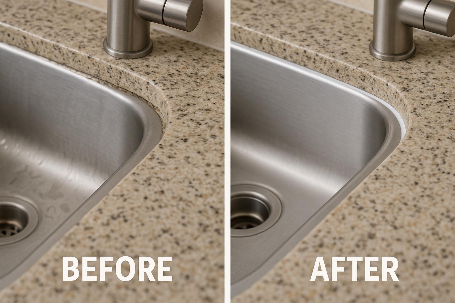 Shower Stall Sealing - Before & After