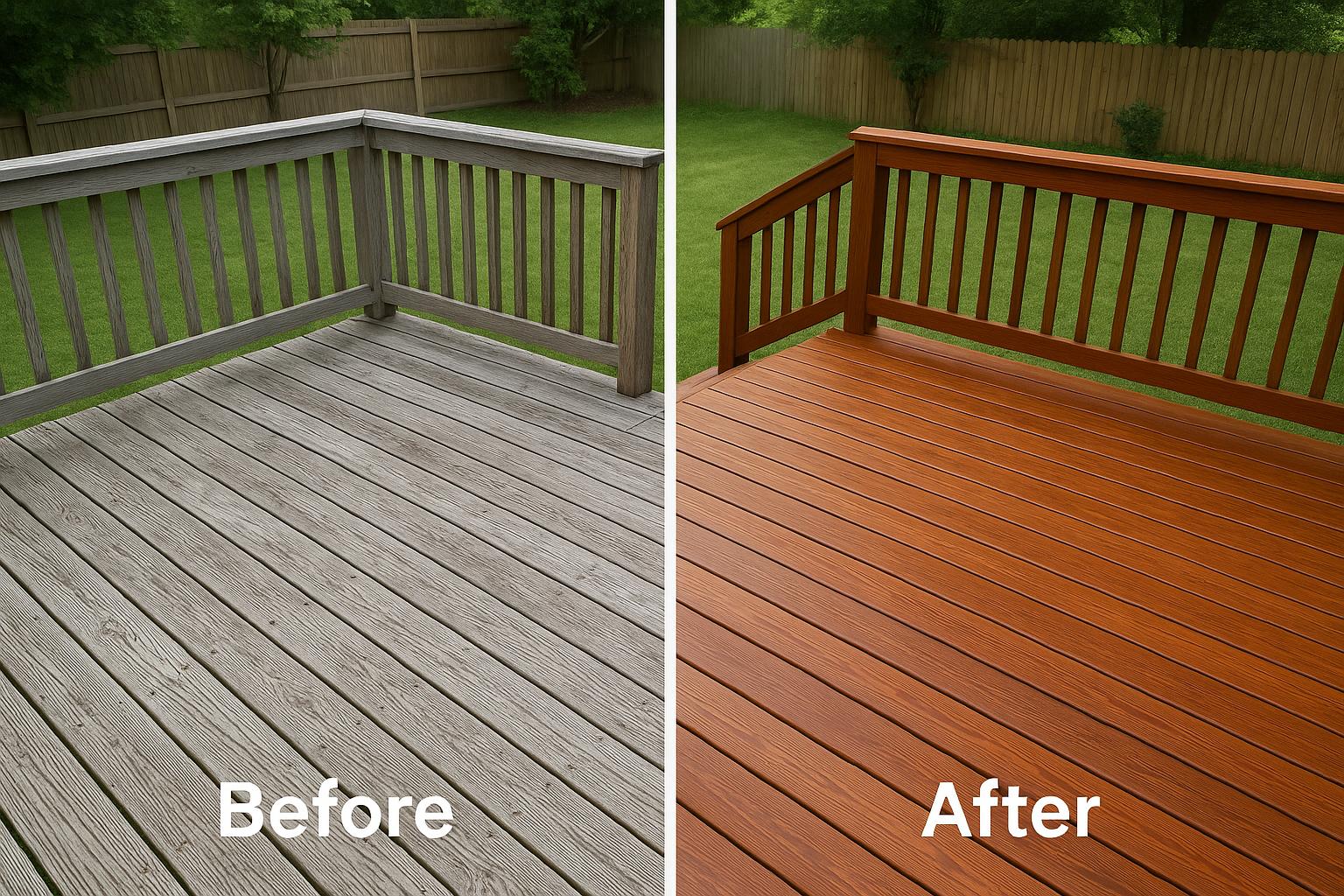 Deck Board Replacement - Before & After