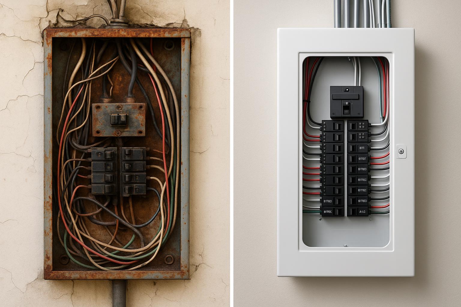 Outlet Installation - Before & After