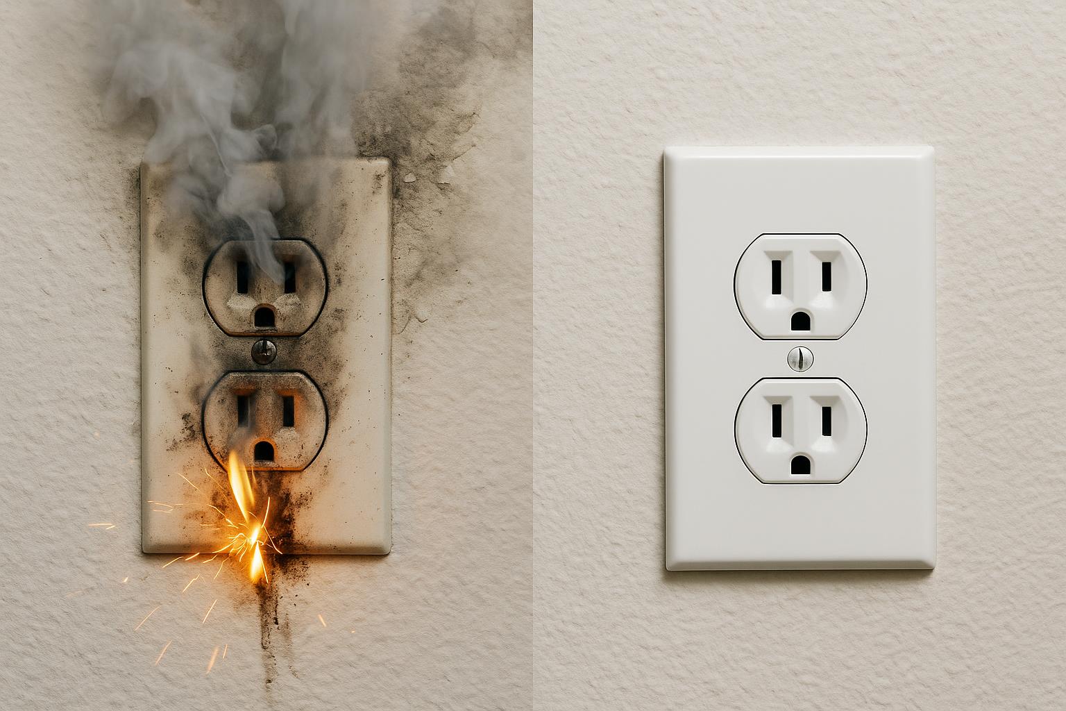 Emergency Electrical Repair - Before & After