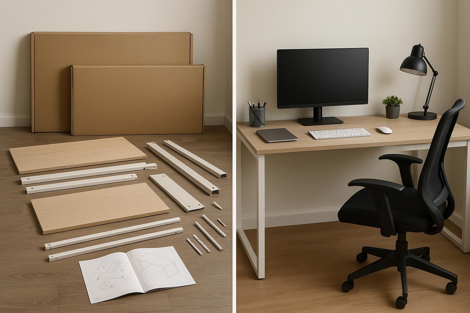 Bookshelf Assembly - Before & After