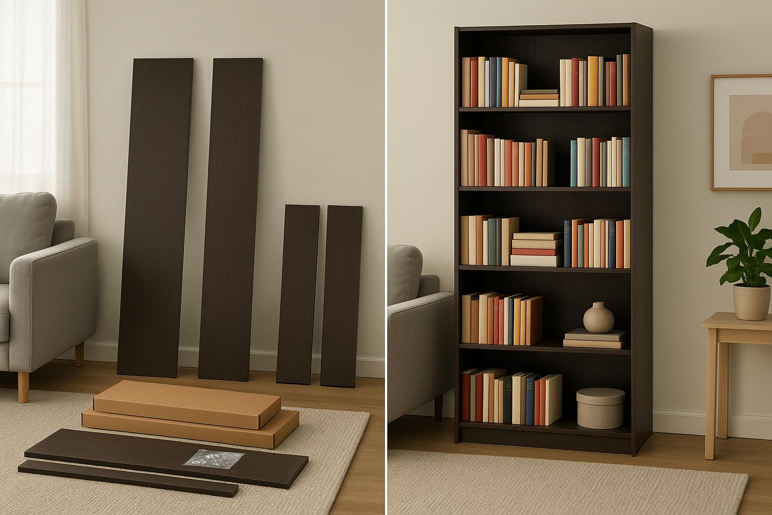 Dining Table Assembly - Before & After