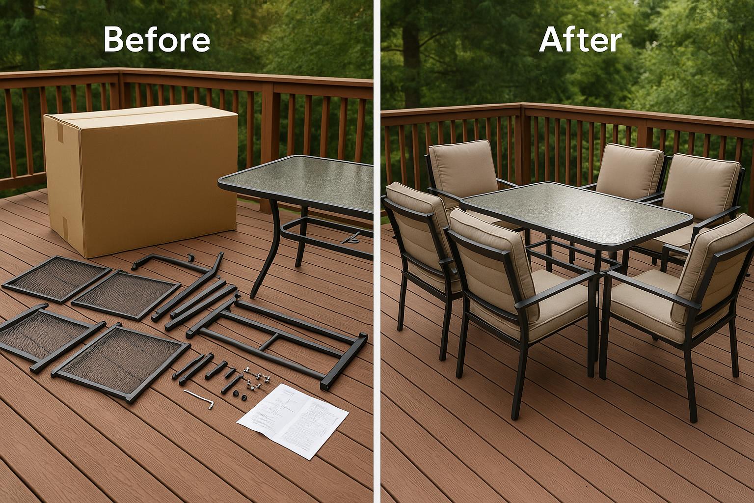 Office Chair Assembly - Before & After