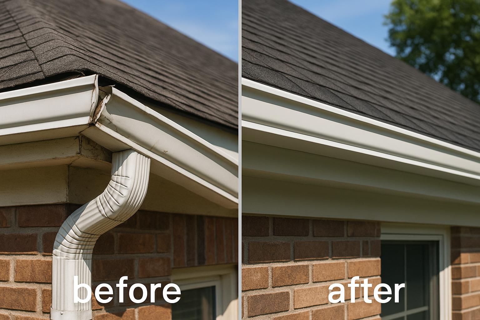 Gutter Guard Installation - Before & After