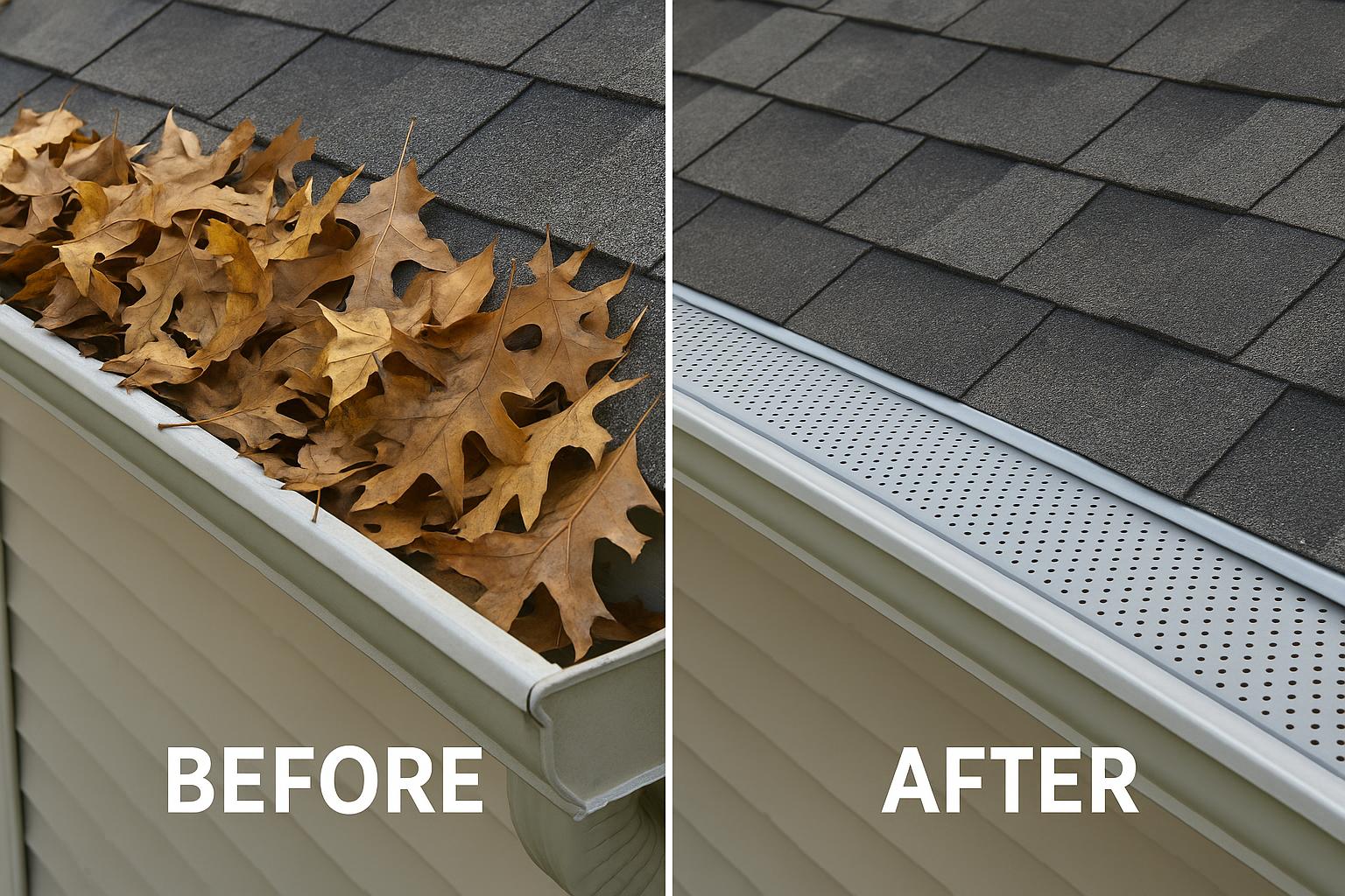 Gutter Replacement - Before & After