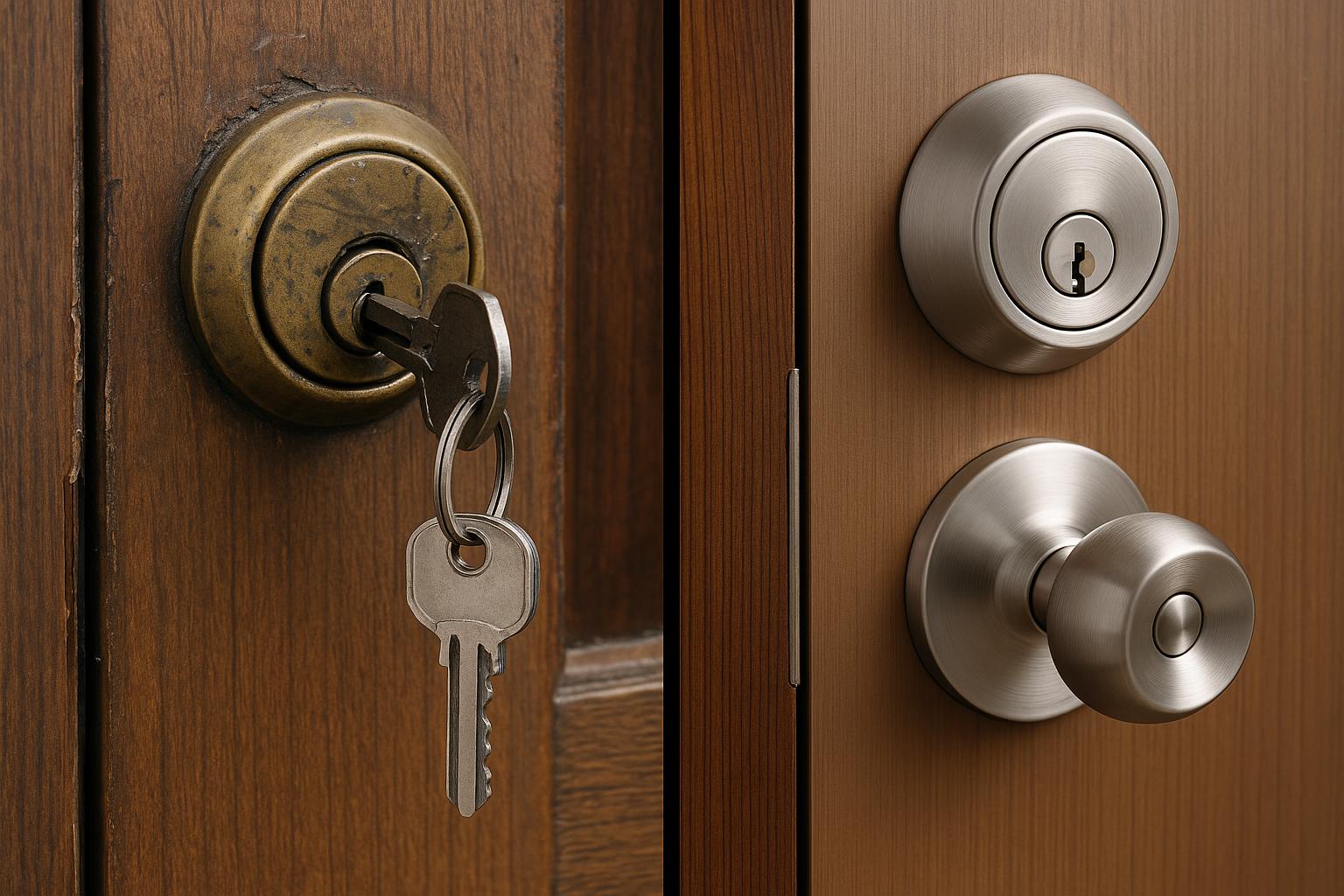 Smart Lock Installation - Before & After