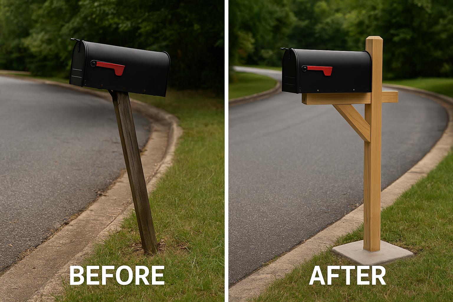 Mailbox Replacement - Before & After