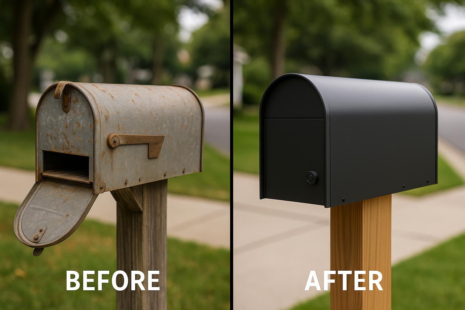 Mailbox Leveling - Before & After