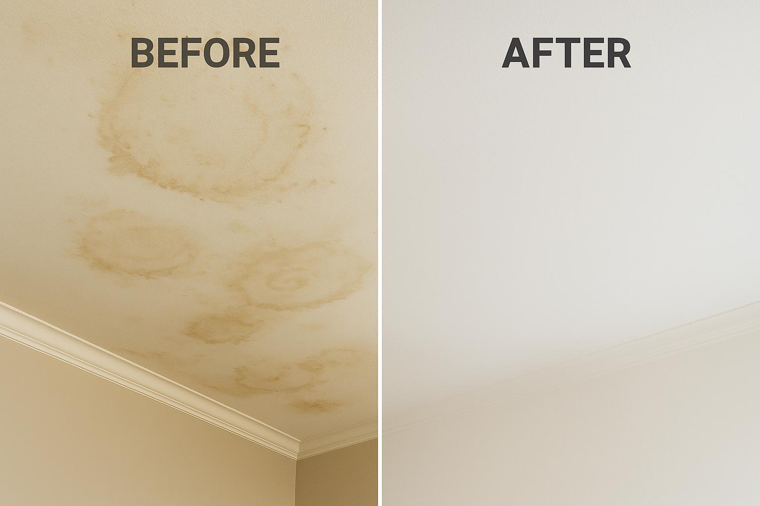 Ceiling Painting - Before & After