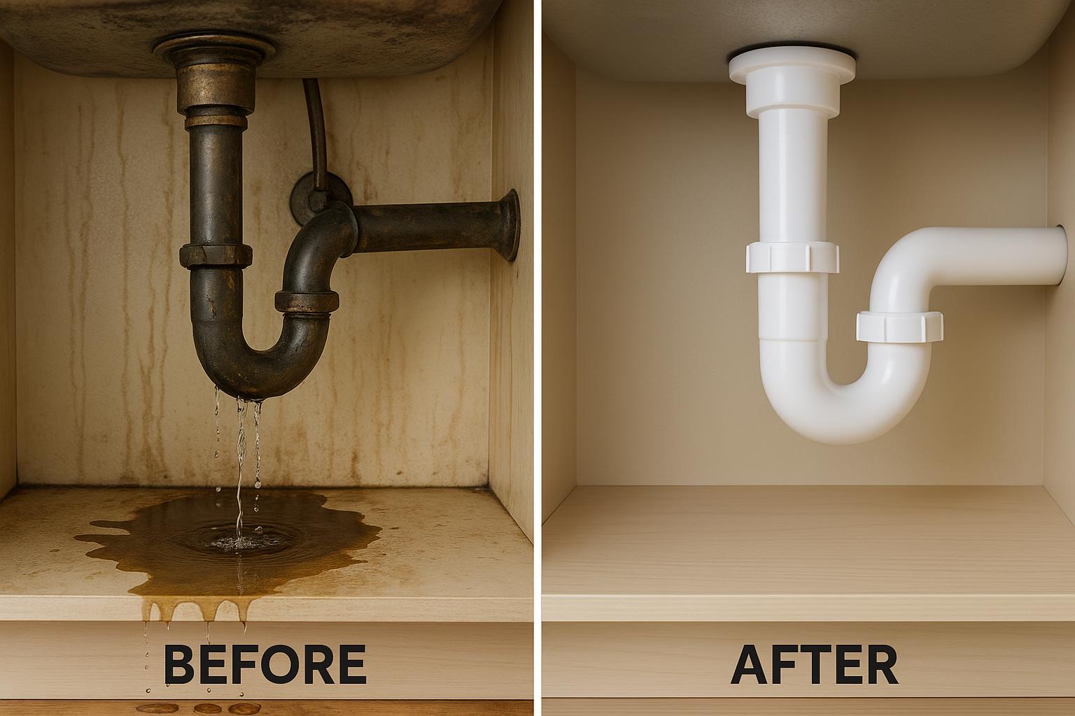 Drain Unclogging - Before & After