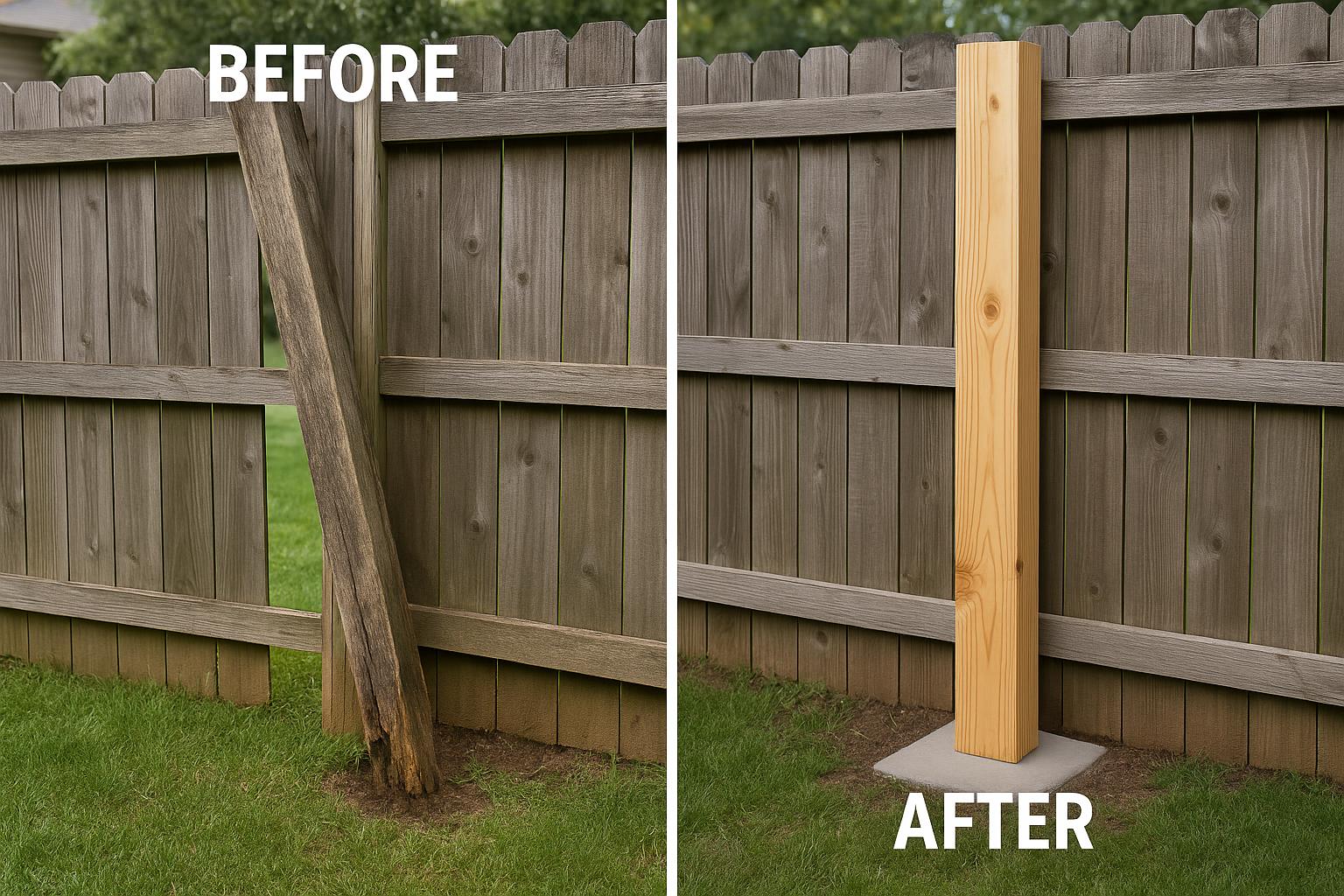 Stair Railing Tightening - Before & After