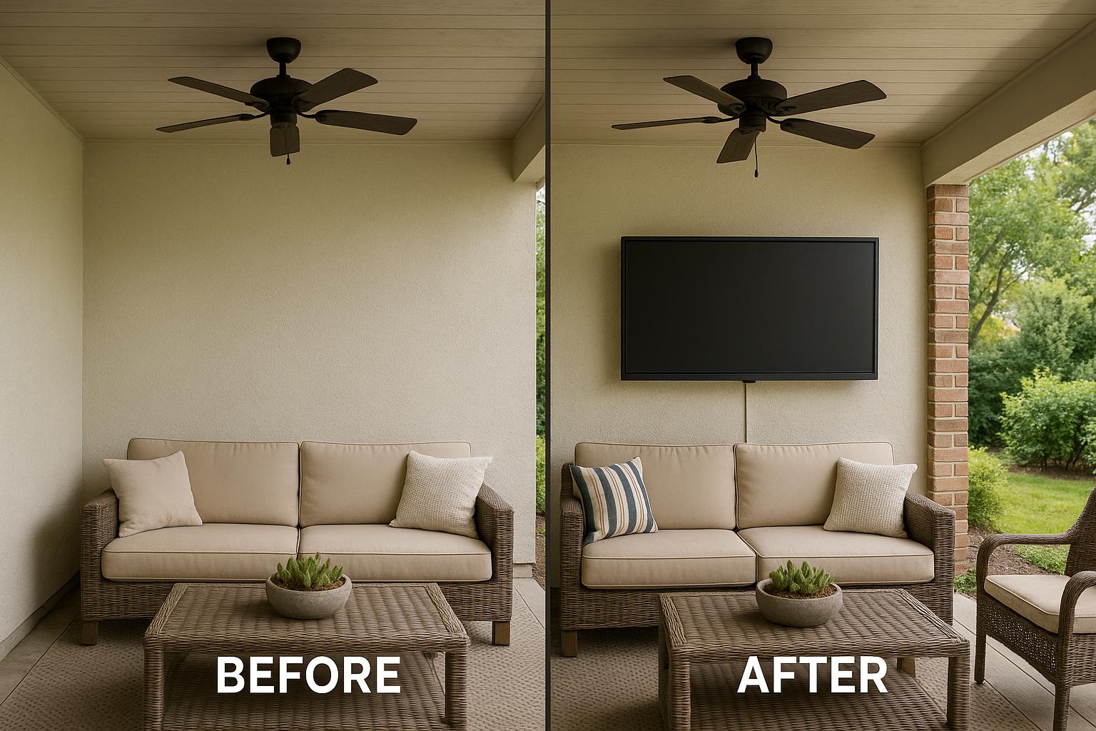 Cable Concealment - Before & After