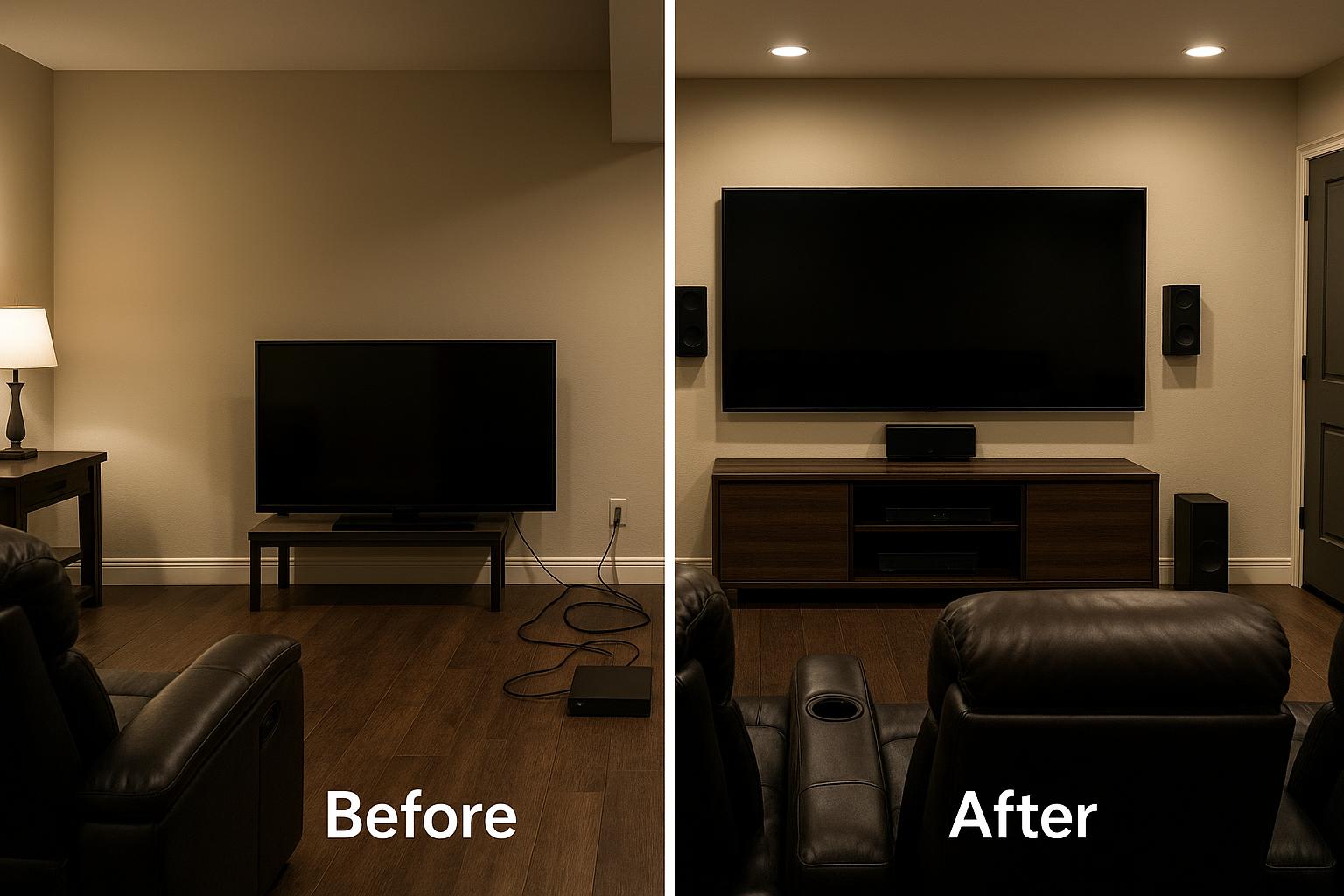 Multi-TV Setup - Before & After