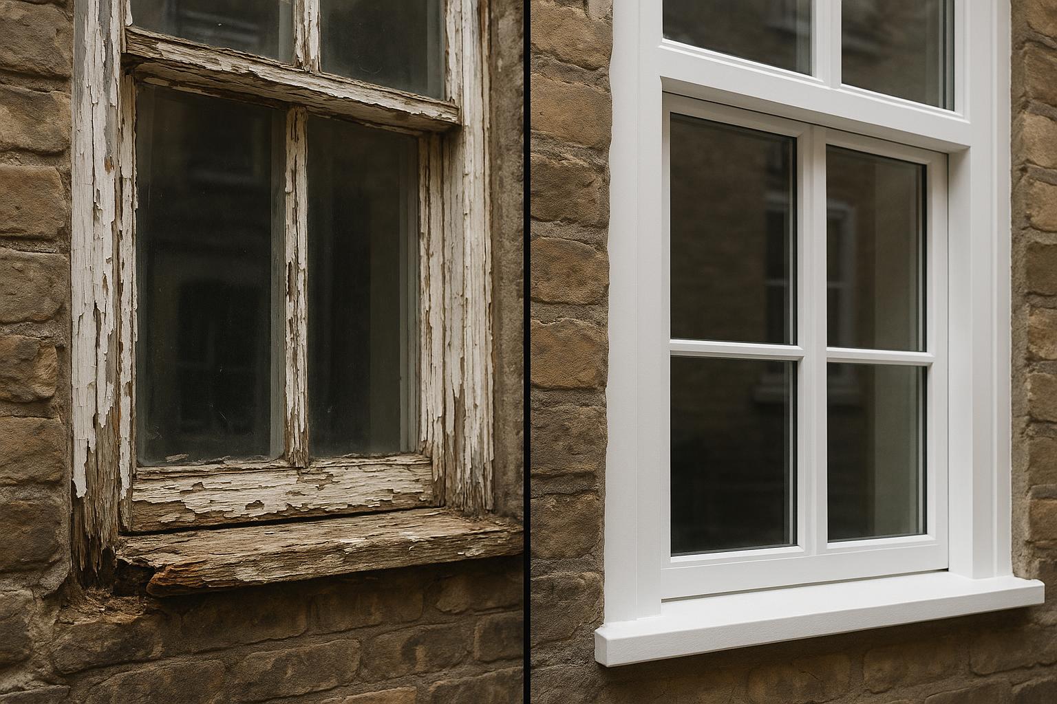 Window Balance Repair - Before & After