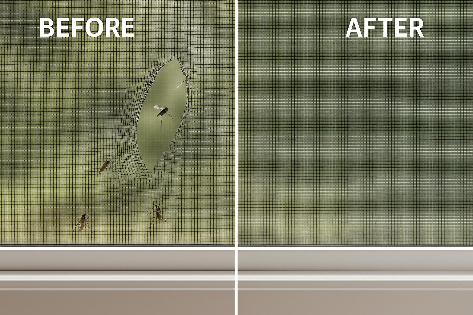 Screen Repair - Before & After