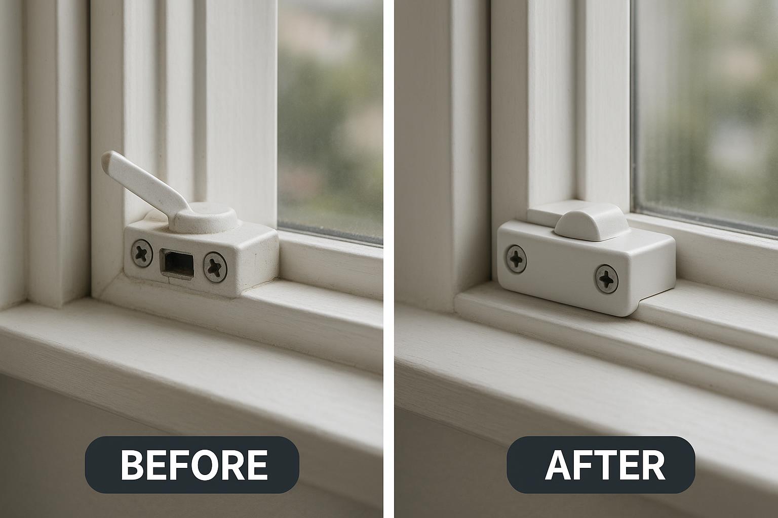 Window Lock Repair - Before & After