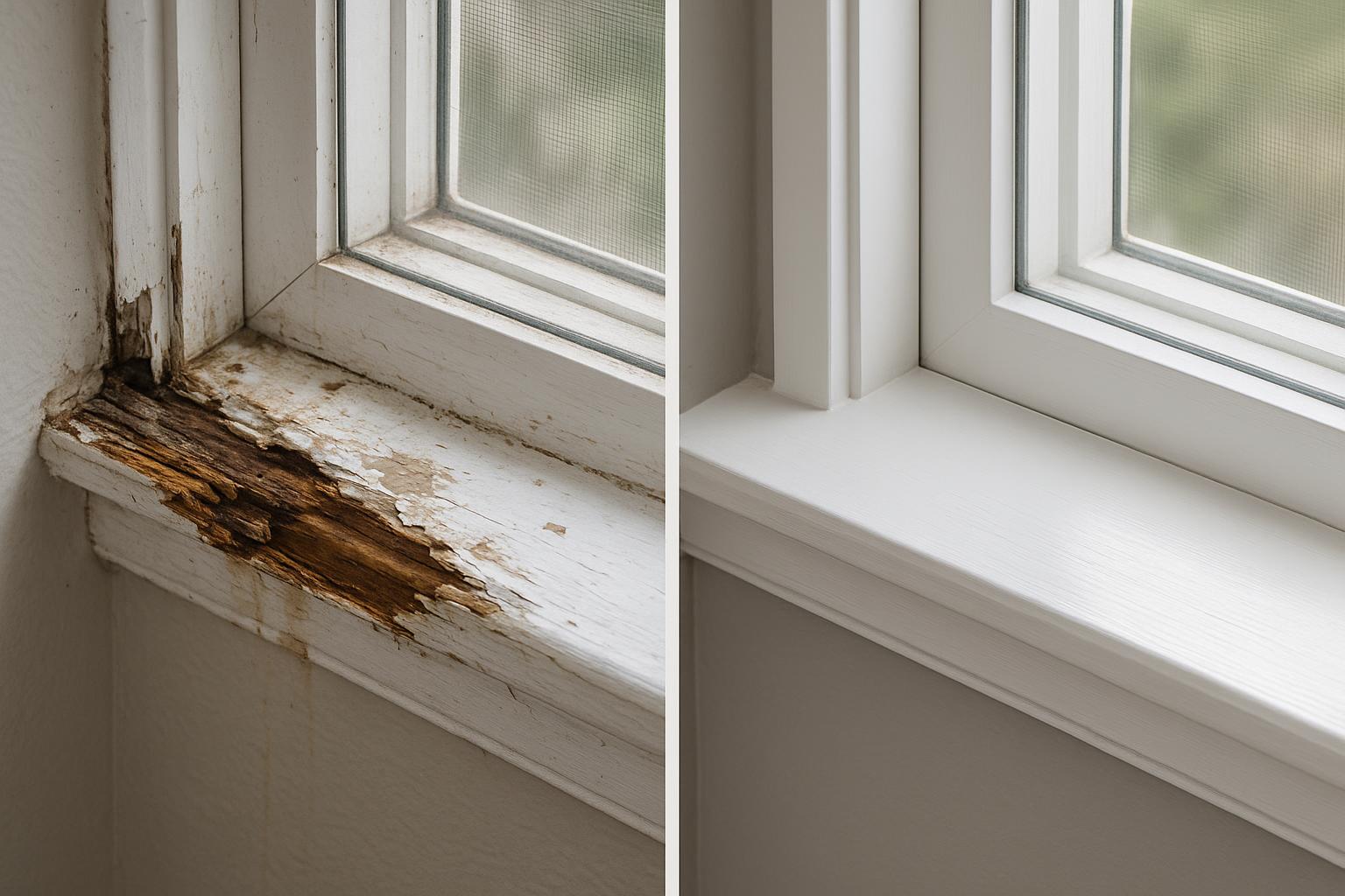Stair Tread Restoration - Before & After