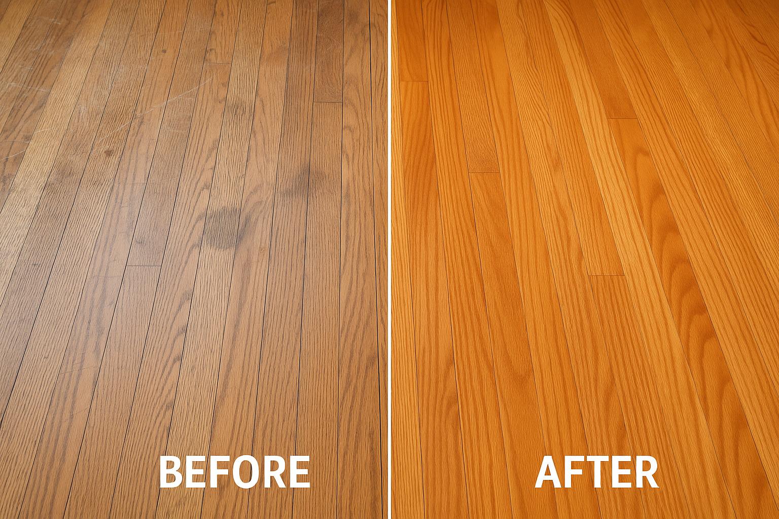 Hardwood Repair - Before & After